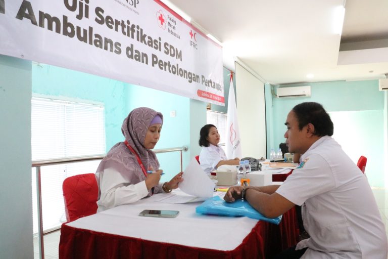 LSP PMI Gelar Uji Kompetensi Pertolongan Pertama & Ambulans