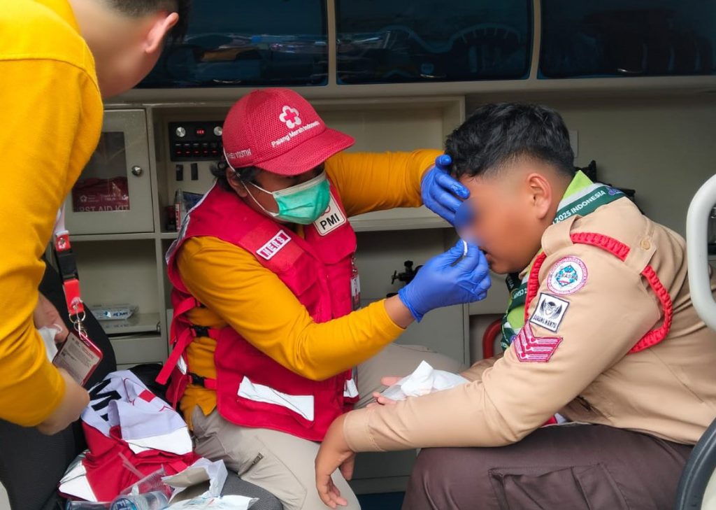 PMI Kota Dumai hadir mendukung kegiatan internasional World Muslim Scout Jamboree 2025 di Buperta Cibubur